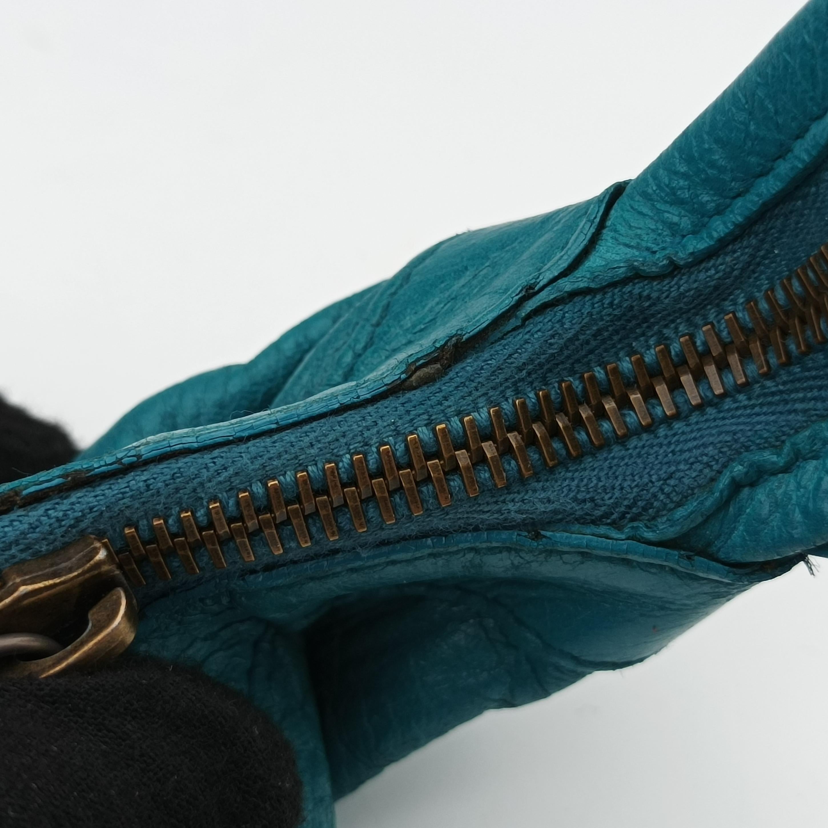 Pre-owned Balenciaga Sunday Small Blue Lambskin  handbag | stylenewstar