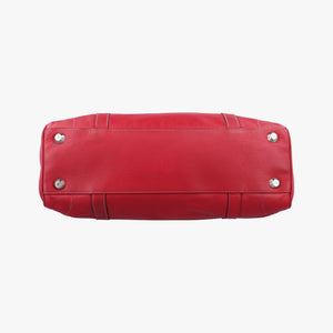 Pre-owned Christian Dior CD Logo Red Leather  handbag | stylenewstar