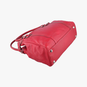 Pre-owned Christian Dior CD Logo Red Leather  handbag | stylenewstar