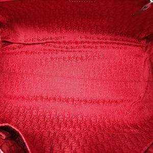 Pre-owned Christian Dior CD Logo Red Leather  handbag | stylenewstar