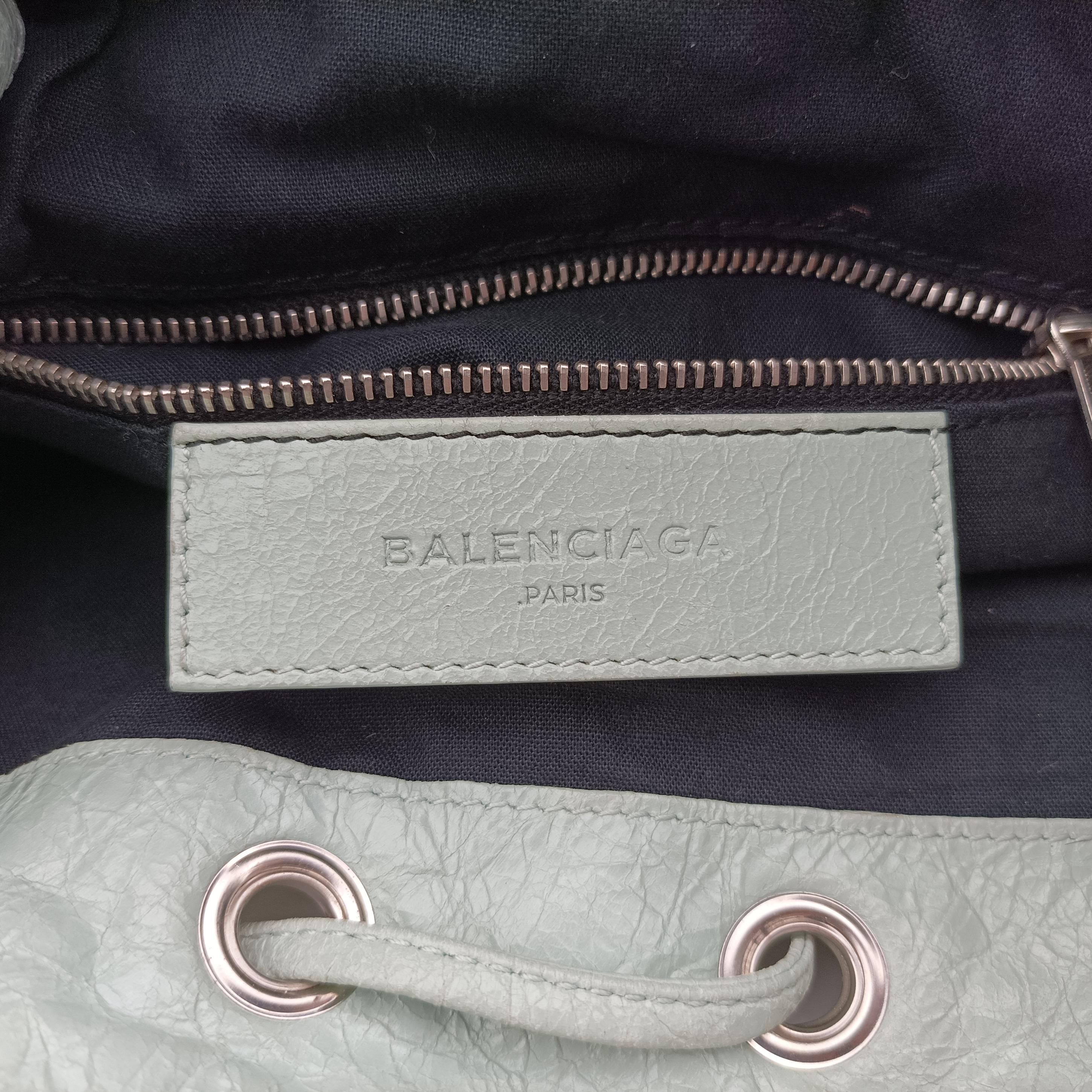 Pre-owned Balenciaga Mini Pompon Light Green lambskin  shoulderbag | stylenewstar