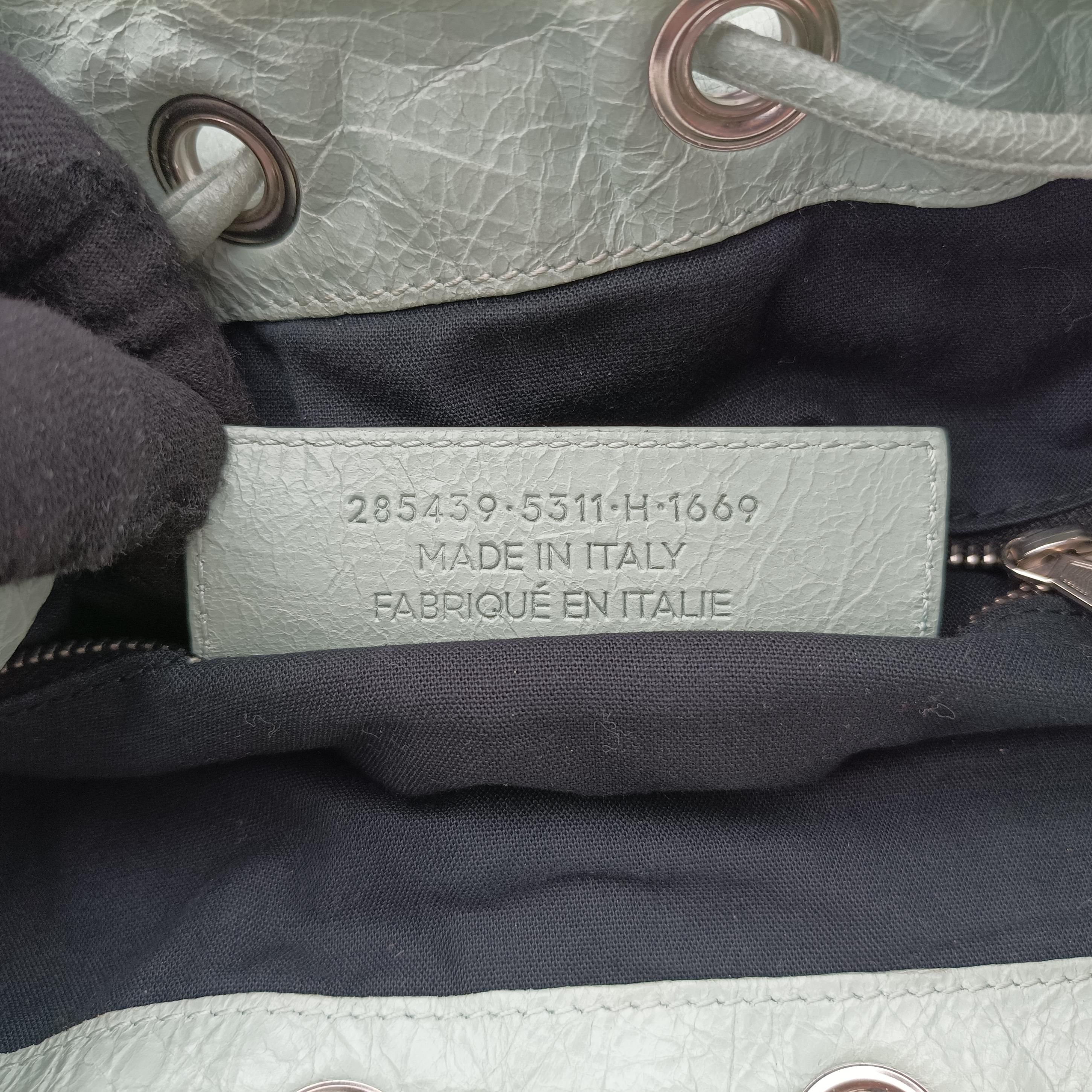 Pre-owned Balenciaga Mini Pompon Light Green lambskin  shoulderbag | stylenewstar