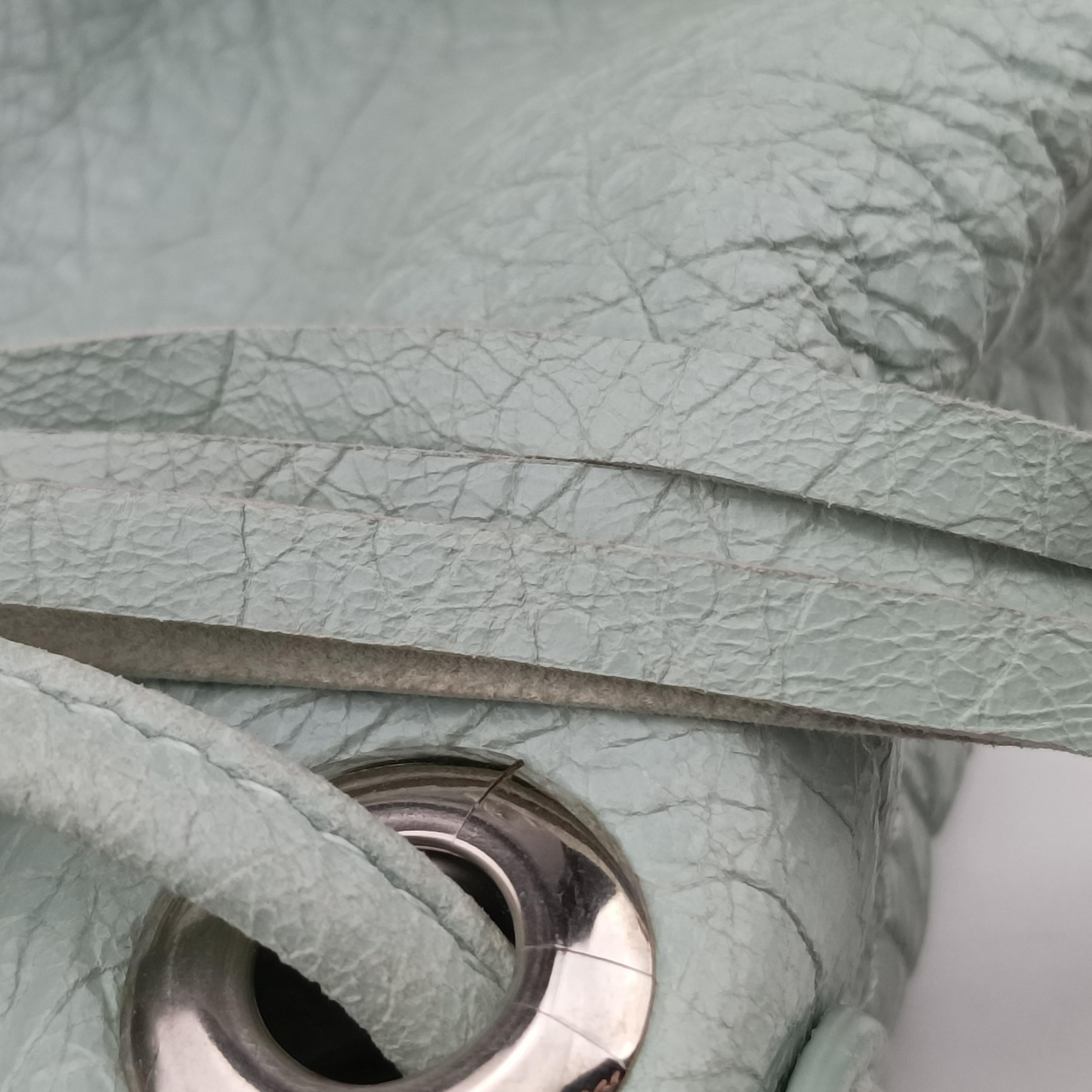 Pre-owned Balenciaga Mini Pompon Light Green lambskin  shoulderbag | stylenewstar