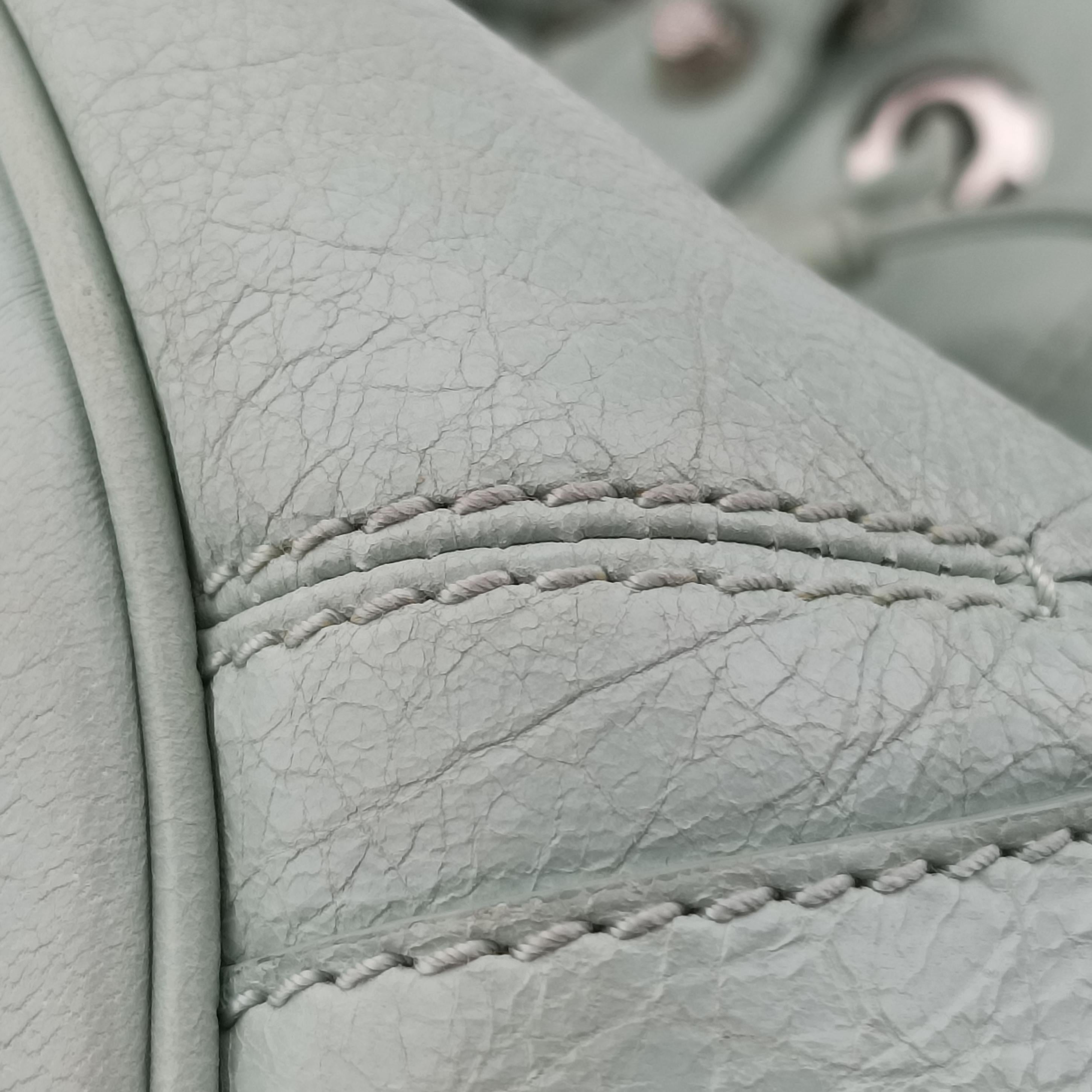 Pre-owned Balenciaga Mini Pompon Light Green lambskin  shoulderbag | stylenewstar