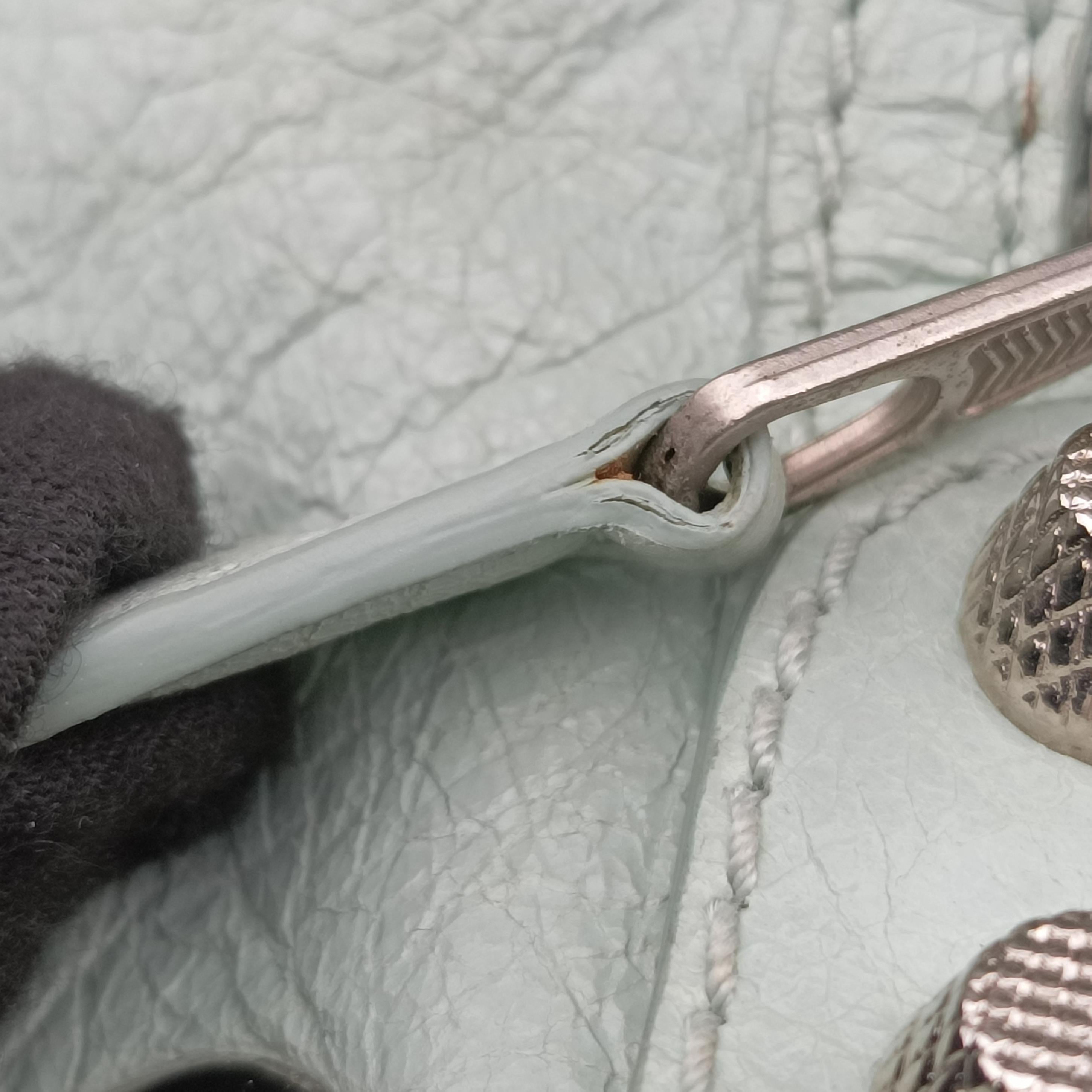 Pre-owned Balenciaga Mini Pompon Light Green lambskin  shoulderbag | stylenewstar