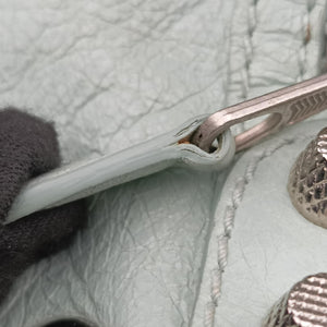 Pre-owned Balenciaga Mini Pompon Light Green lambskin  shoulderbag | stylenewstar