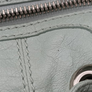 Pre-owned Balenciaga Mini Pompon Light Green lambskin  shoulderbag | stylenewstar