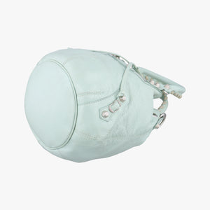 Pre-owned Balenciaga Mini Pompon Light Green lambskin  shoulderbag | stylenewstar