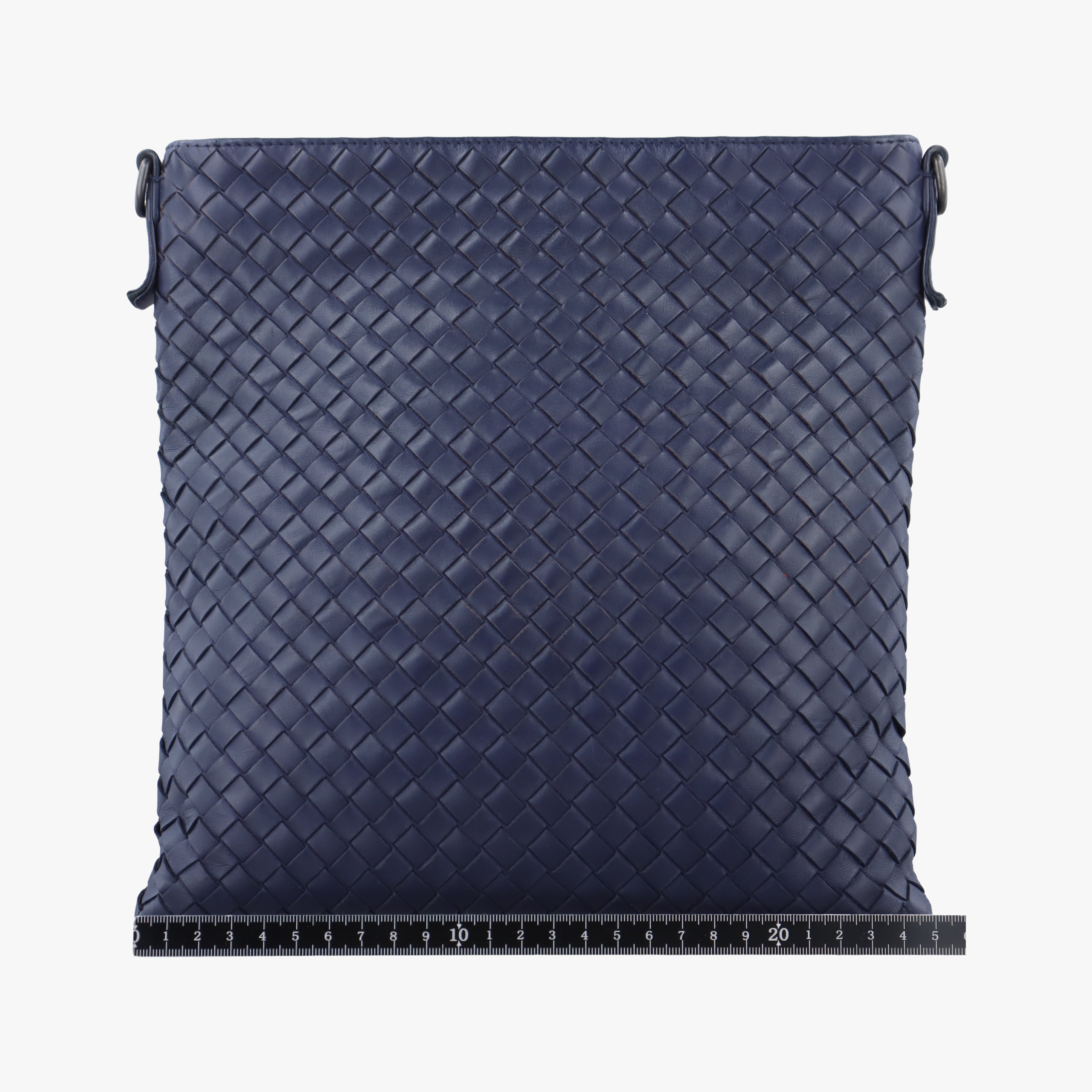 Pre-owned Bottega Veneta Intrecciato Navy lambskin  shoulderbag | stylenewstar