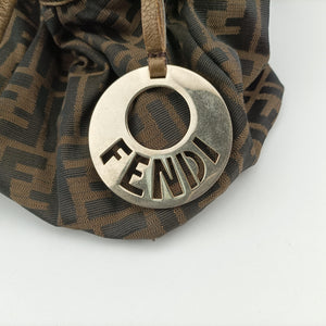 Pre-owned Fendi Zucca Print Brown canvas 8BH186 handbag | stylenewstar