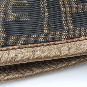 Pre-owned Fendi Zucca Print Brown canvas 8BH186 handbag | stylenewstar