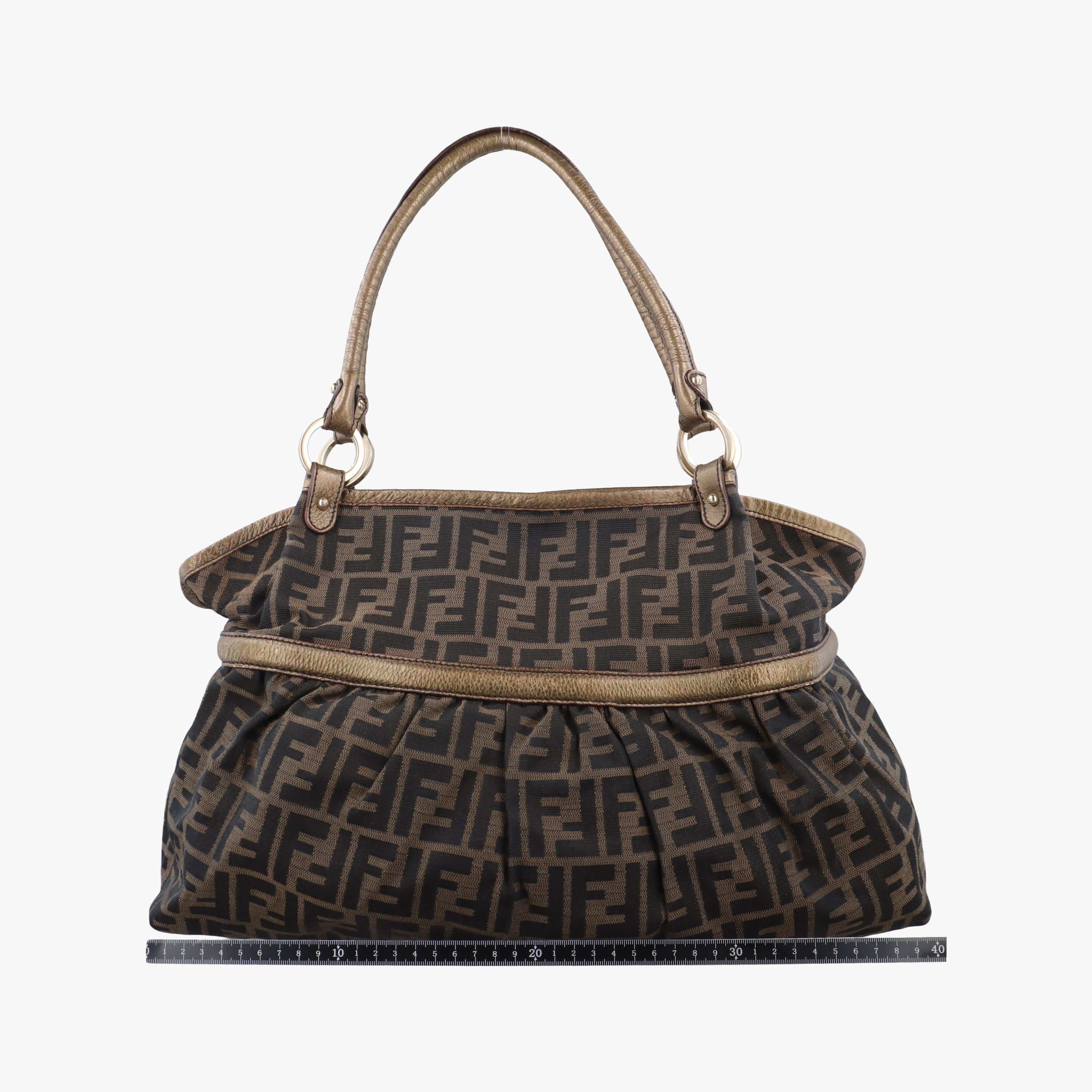 Pre-owned Fendi Zucca Print Brown canvas 8BH186 handbag | stylenewstar