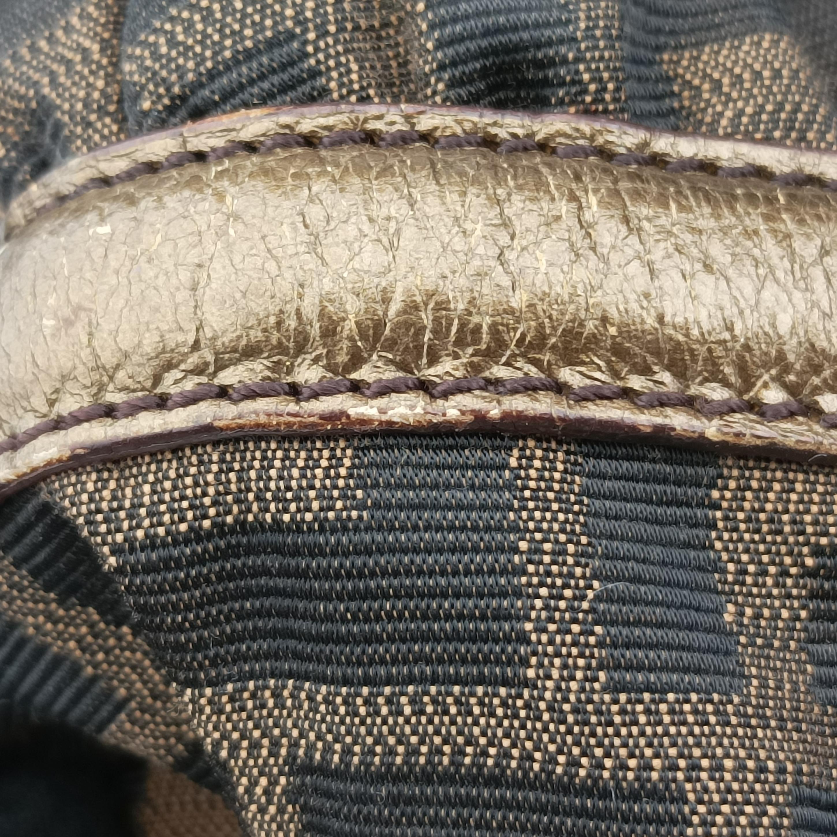 Pre-owned Fendi Zucca Print Brown canvas 8BH186 handbag | stylenewstar