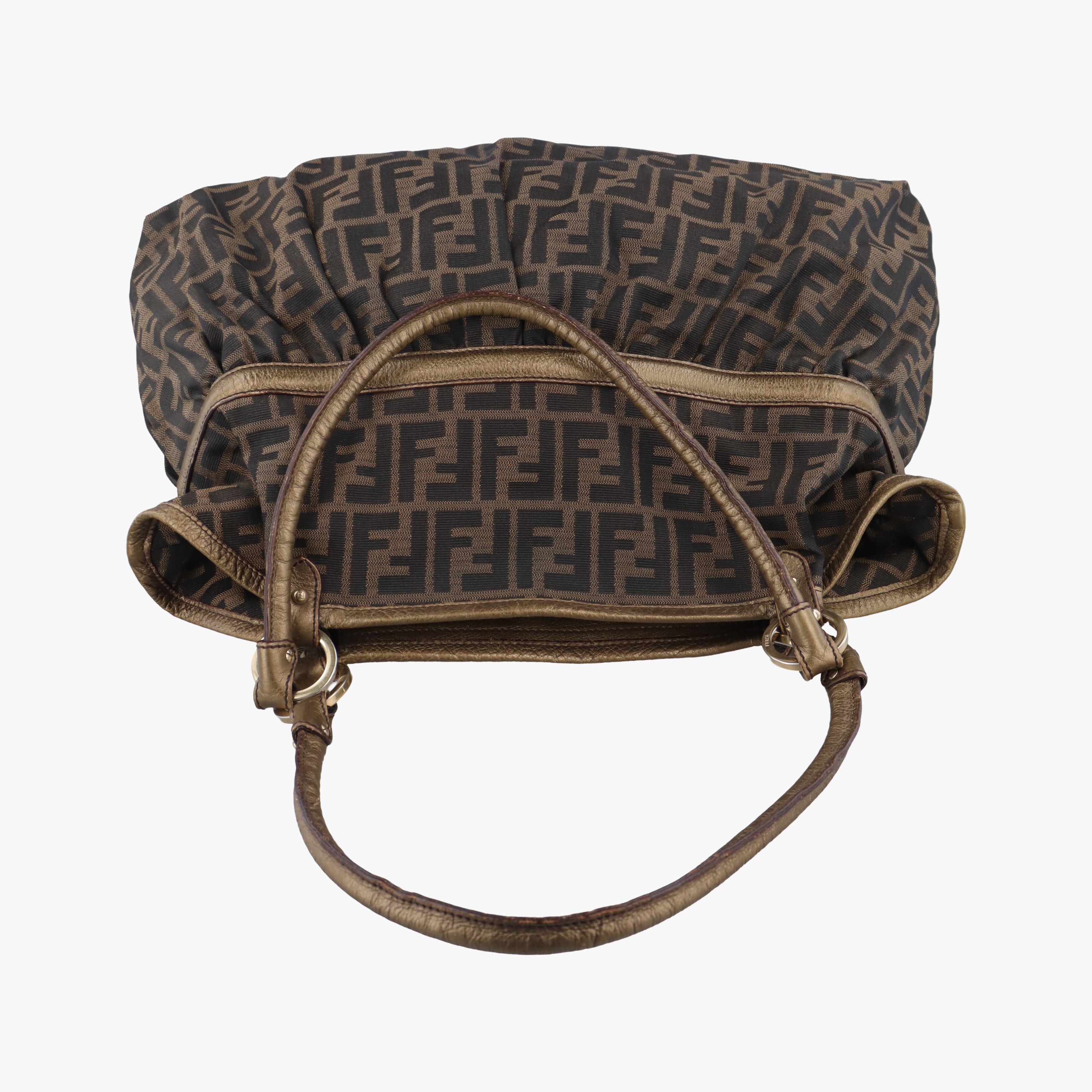 Pre-owned Fendi Zucca Print Brown canvas 8BH186 handbag | stylenewstar