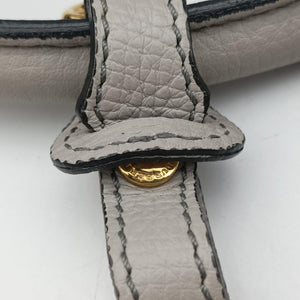 Pre-owned Burberry House Check The Banner Gray × Multicolor Leather ×Canvas  shoulderbag | stylenewstar