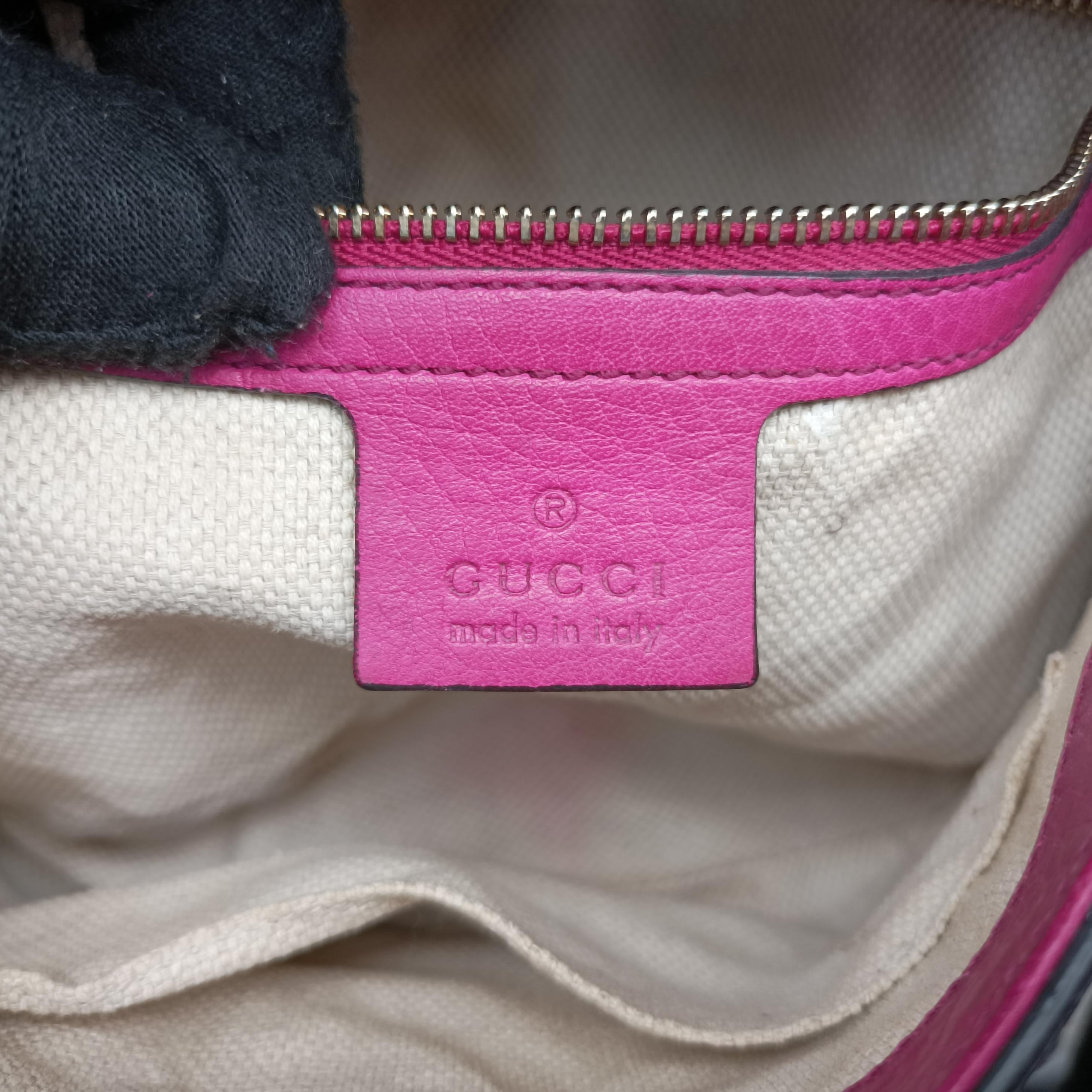 Pre-owned Gucci SOHO Rose Leather 336752 shoulderbag | stylenewstar