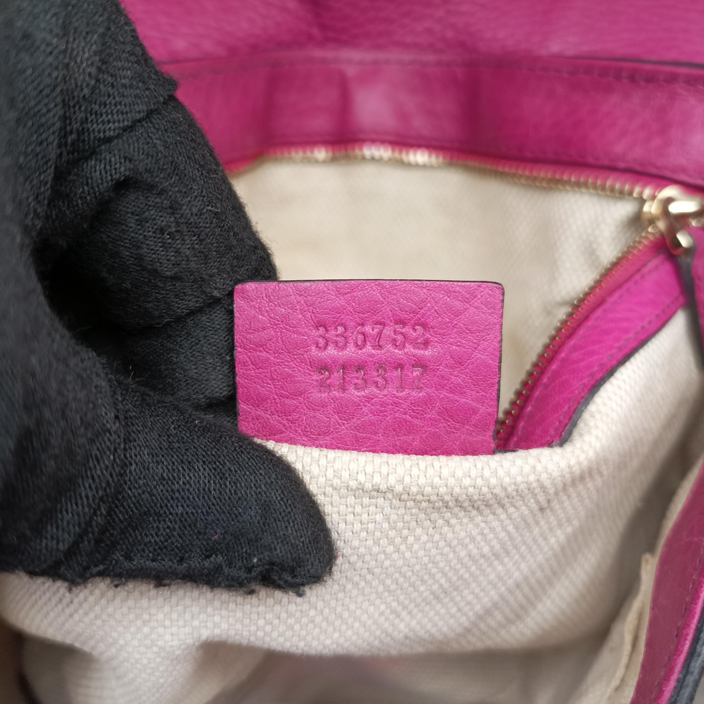 Pre-owned Gucci SOHO Rose Leather 336752 shoulderbag | stylenewstar