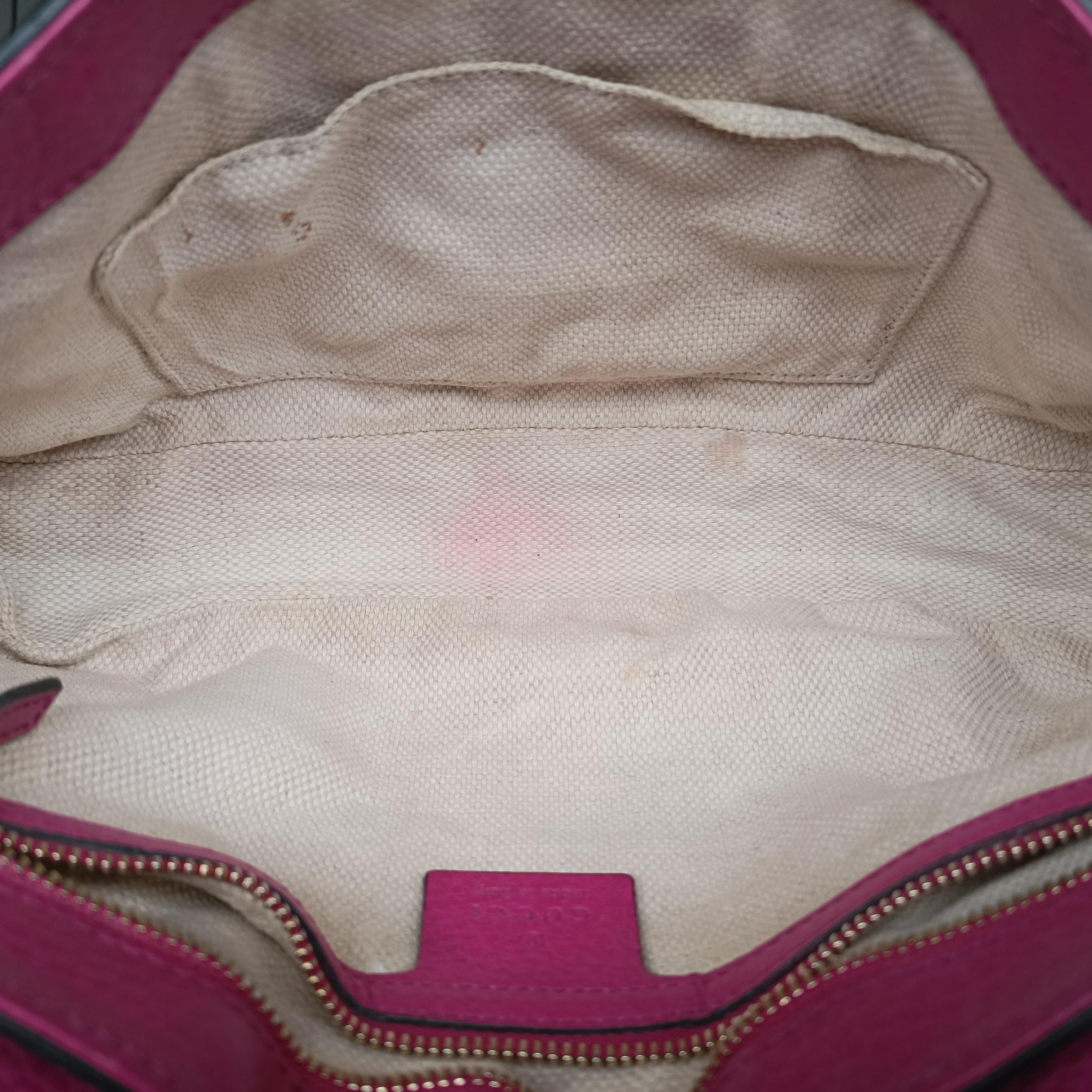 Pre-owned Gucci SOHO Rose Leather 336752 shoulderbag | stylenewstar