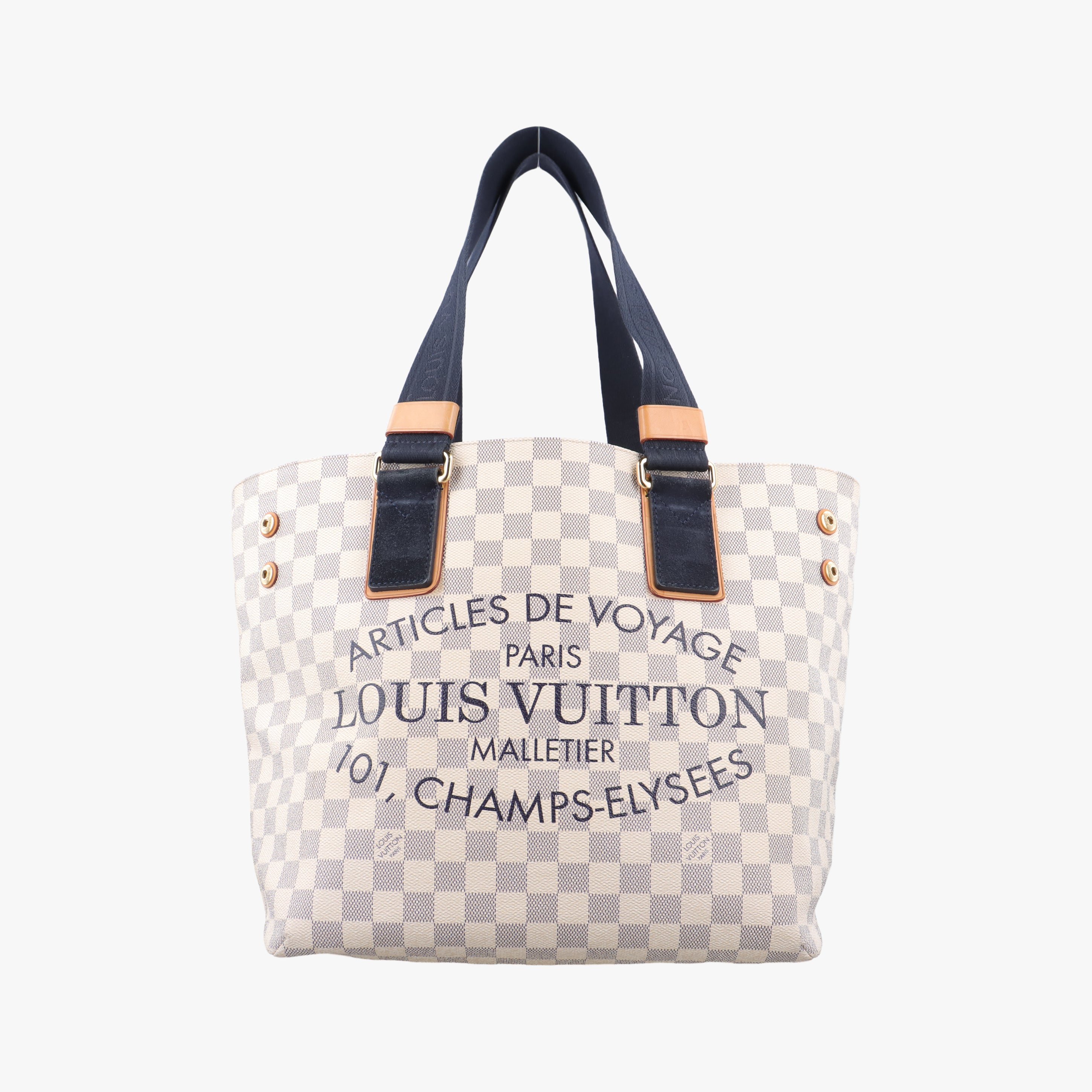 Pre-owned Louis Vuitton Plein Soleil Cabas PM AZUR Damier Canvas N41179 shoulderbag | stylenewstar