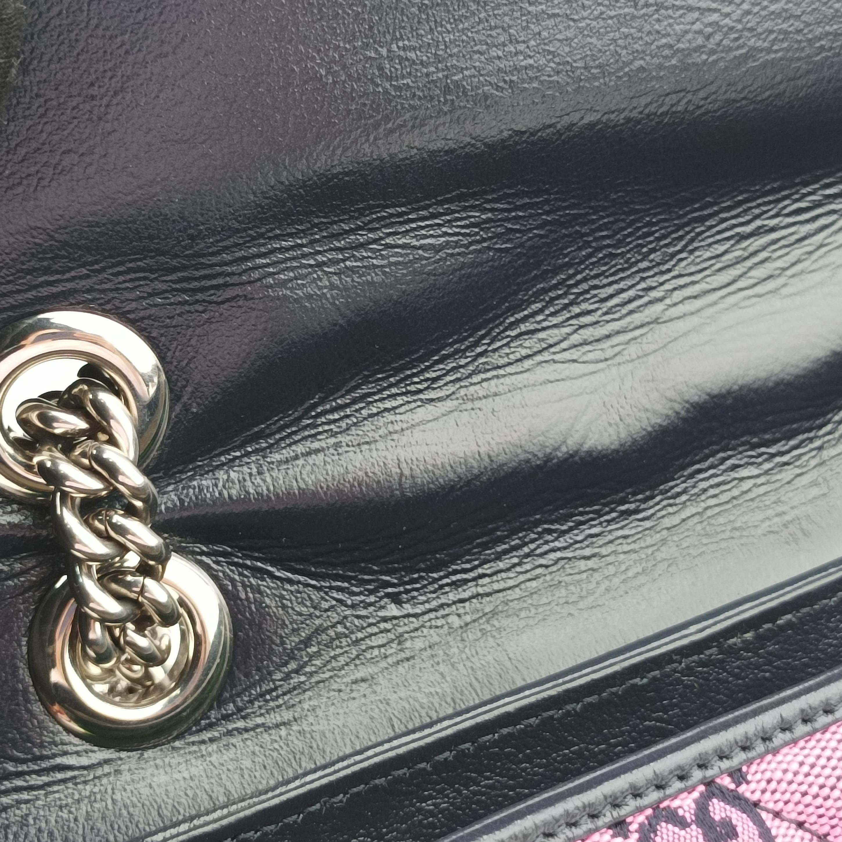 Vintage Gucci GG Marmont blue×red×pink Canvas 443497 shoulderbag | stylenewstar