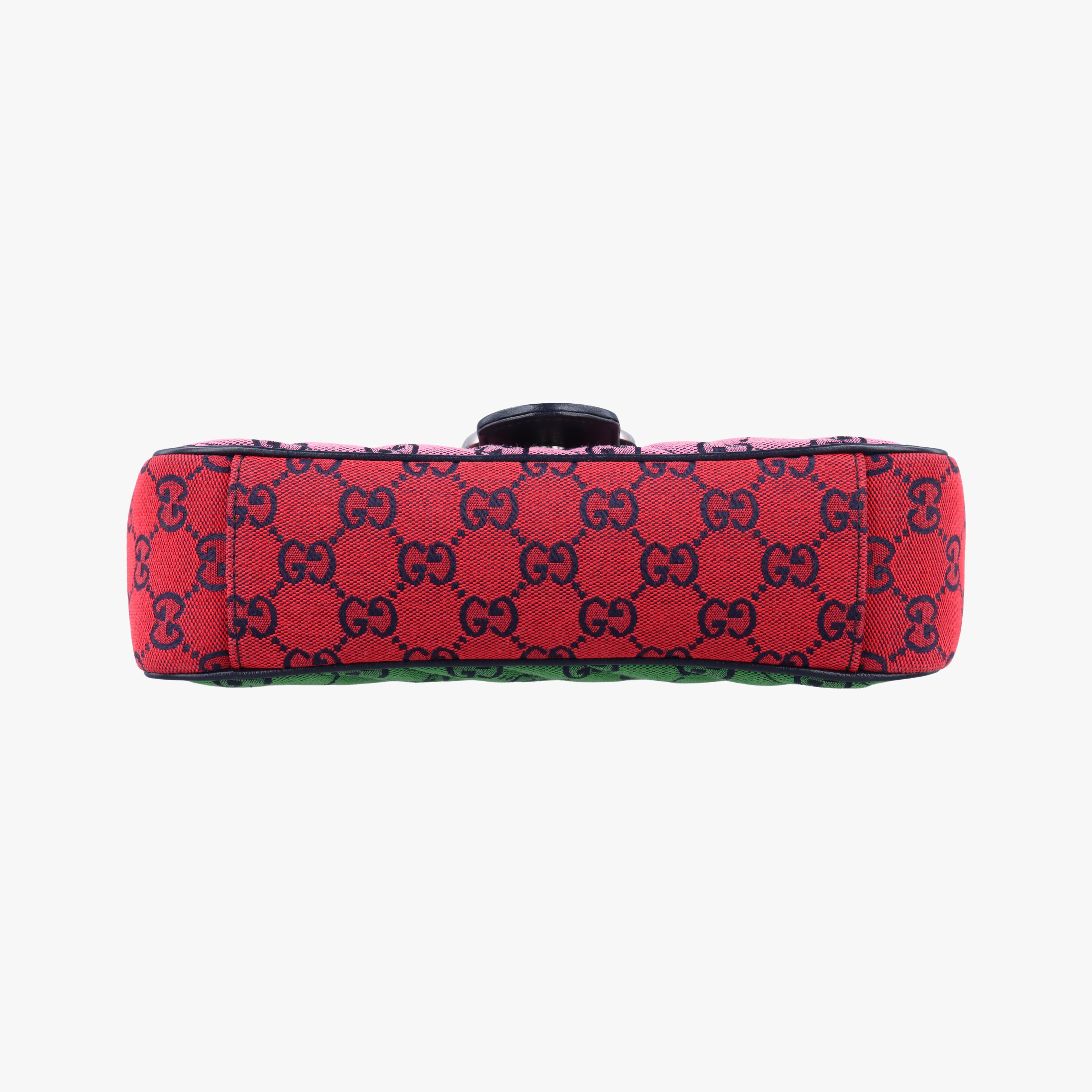 Vintage Gucci GG Marmont blue×red×pink Canvas 443497 shoulderbag | stylenewstar