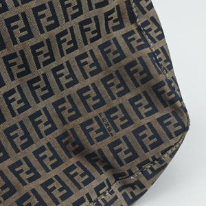 Pre-owned Fendi Baguette Brown×blue×Black fabric 26426 shoulderbag | stylenewstar