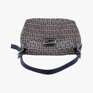 Pre-owned Fendi Baguette Brown×blue×Black fabric 26426 shoulderbag | stylenewstar