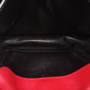 Pre-owned Prada Cahier Red x Black Leather 1BD045 shoulderbag | stylenewstar