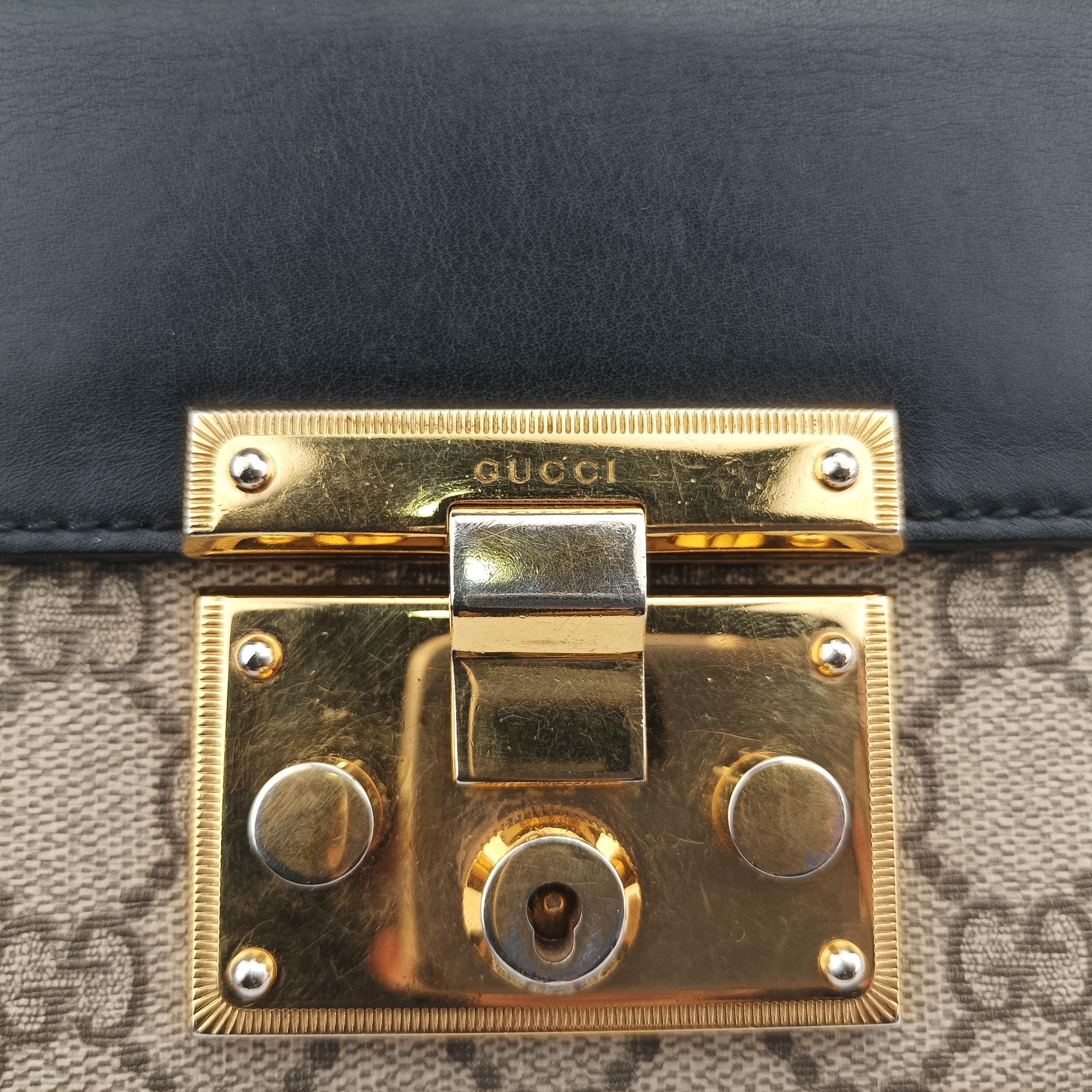 Vintage Gucci Padlock Multicolour Canvas × Leather 409487 shoulderbag | stylenewstar