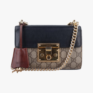 Vintage Gucci Padlock Multicolour Canvas × Leather 409487 shoulderbag | stylenewstar