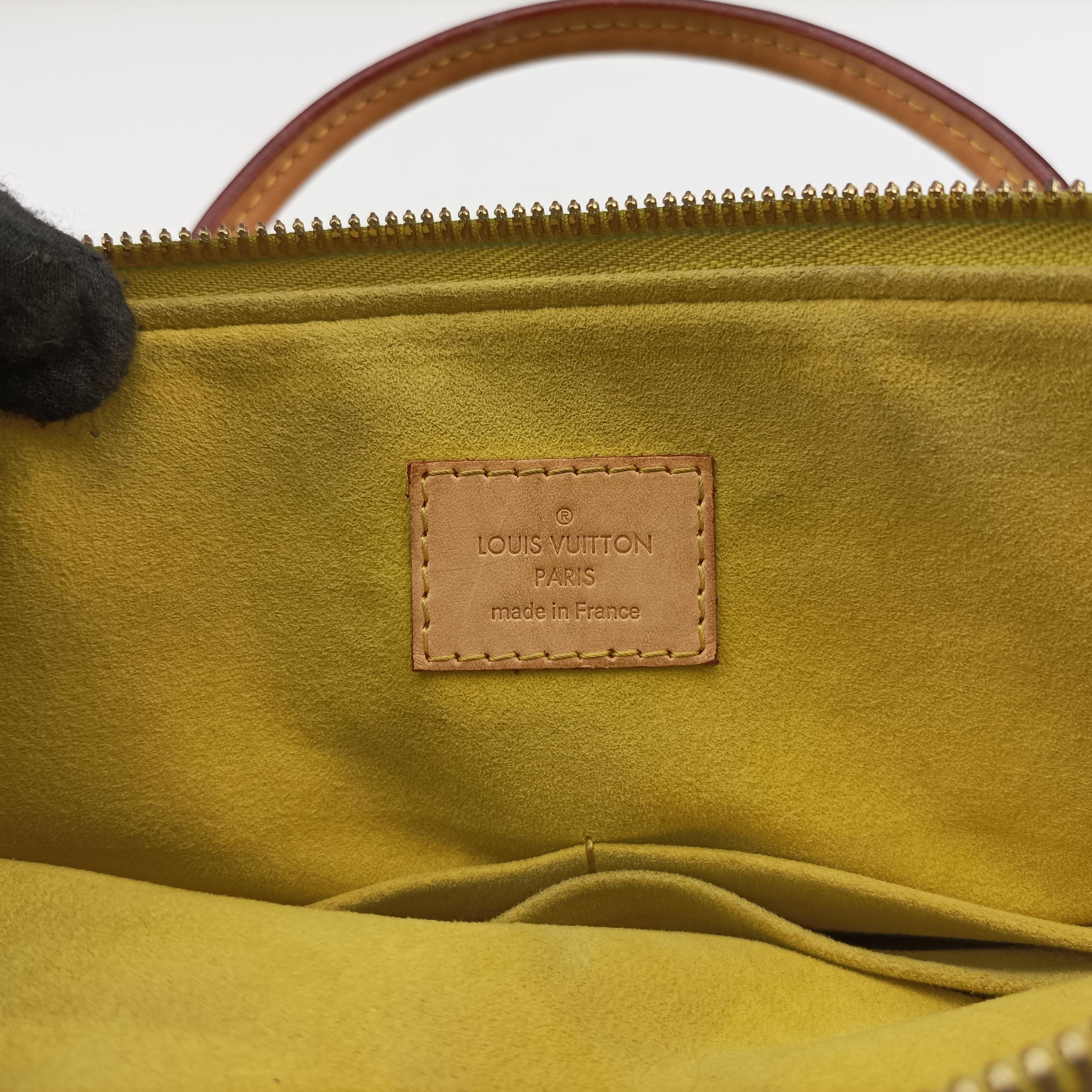 Pre-owned Louis Vuitton PALLAS Monogram / Brown × Pistachio Monogram Canvas×calf leather M41149 shoulderbag | stylenewstar