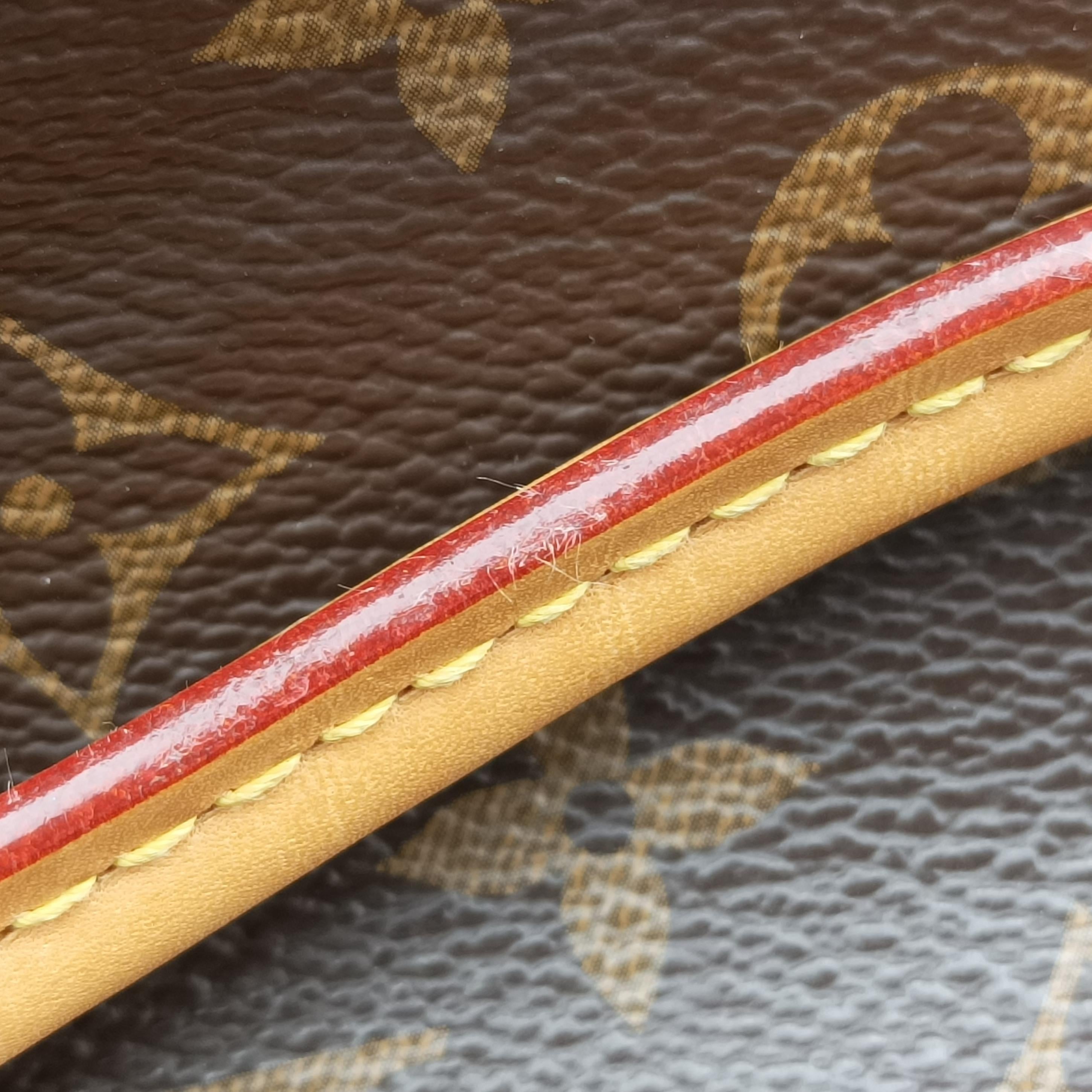 Pre-owned Louis Vuitton PALLAS Monogram / Brown × Pistachio Monogram Canvas×calf leather M41149 shoulderbag | stylenewstar