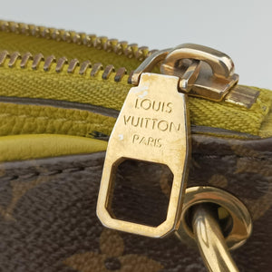 Pre-owned Louis Vuitton PALLAS Monogram / Brown × Pistachio Monogram Canvas×calf leather M41149 shoulderbag | stylenewstar