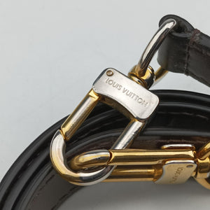 Pre-owned Louis Vuitton PALLAS Monogram / Brown × Pistachio Monogram Canvas×calf leather M41149 shoulderbag | stylenewstar