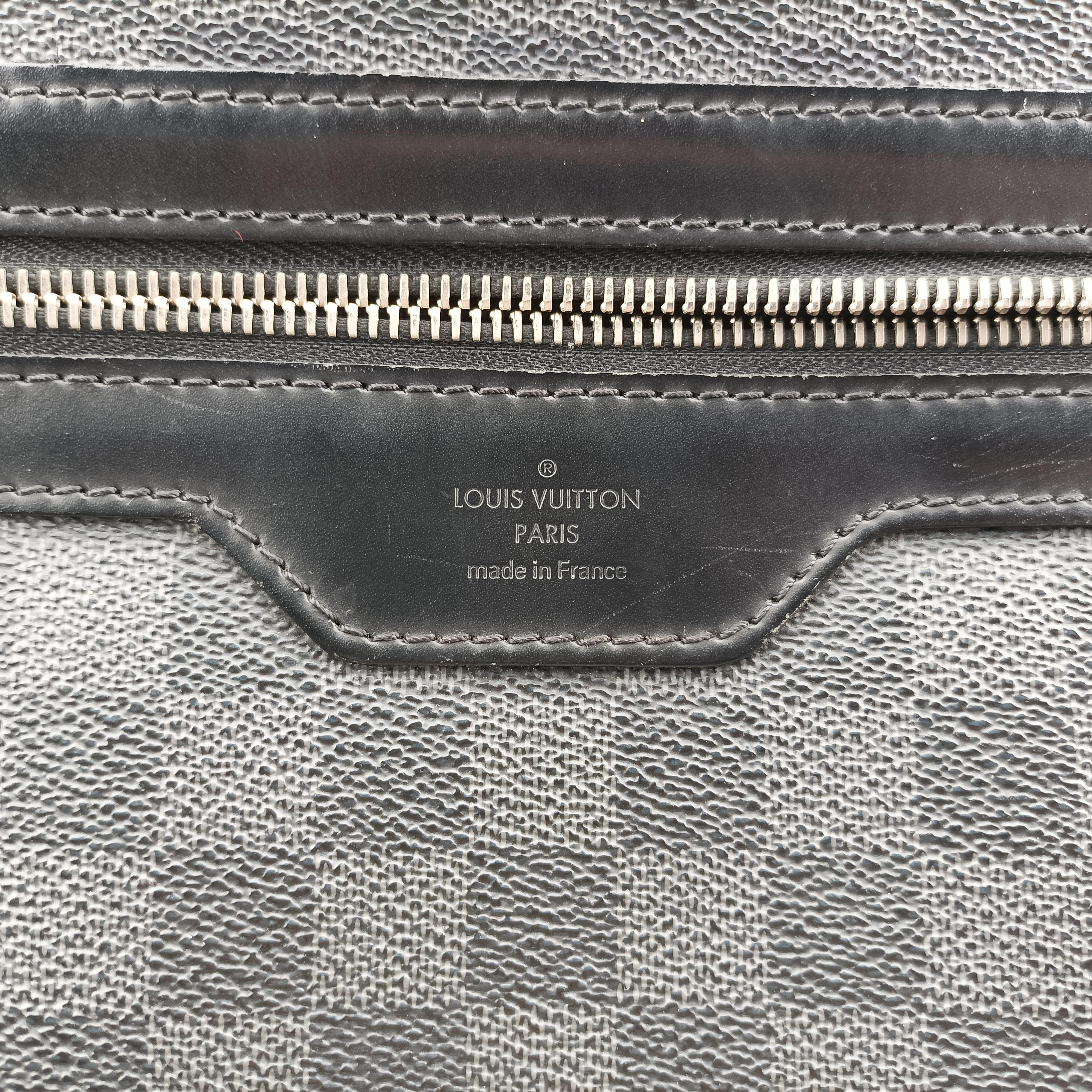 Vintage Louis Vuitton DANIEL MM Noir Damier GRAPHITE N58029 shoulderbag | stylenewstar