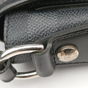 Vintage Louis Vuitton DANIEL MM Noir Damier GRAPHITE N58029 shoulderbag | stylenewstar