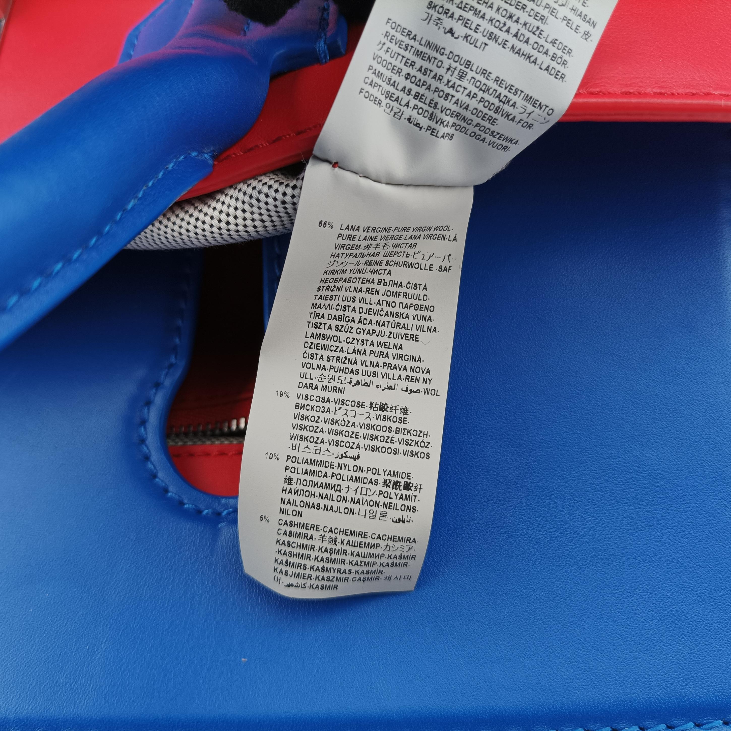 Pre-owned VERSACE Palazzo Empire Red x Blue x Black Leather  shoulderbag | stylenewstar