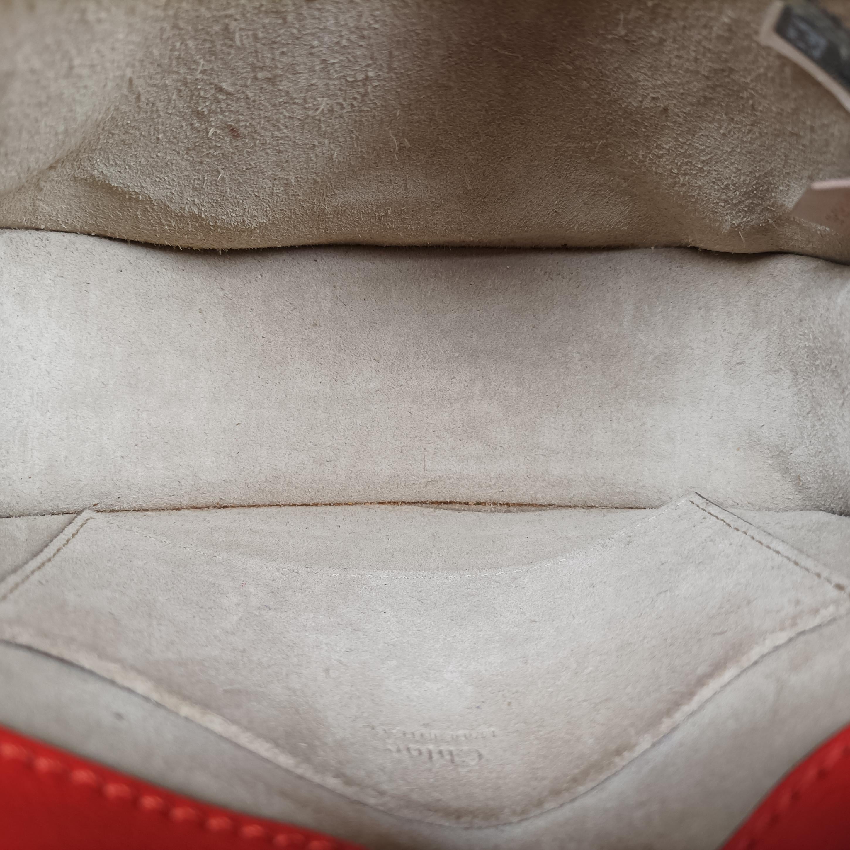 Pre-owned Chloe Bracelet Nile Orange Leather  shoulderbag | stylenewstar