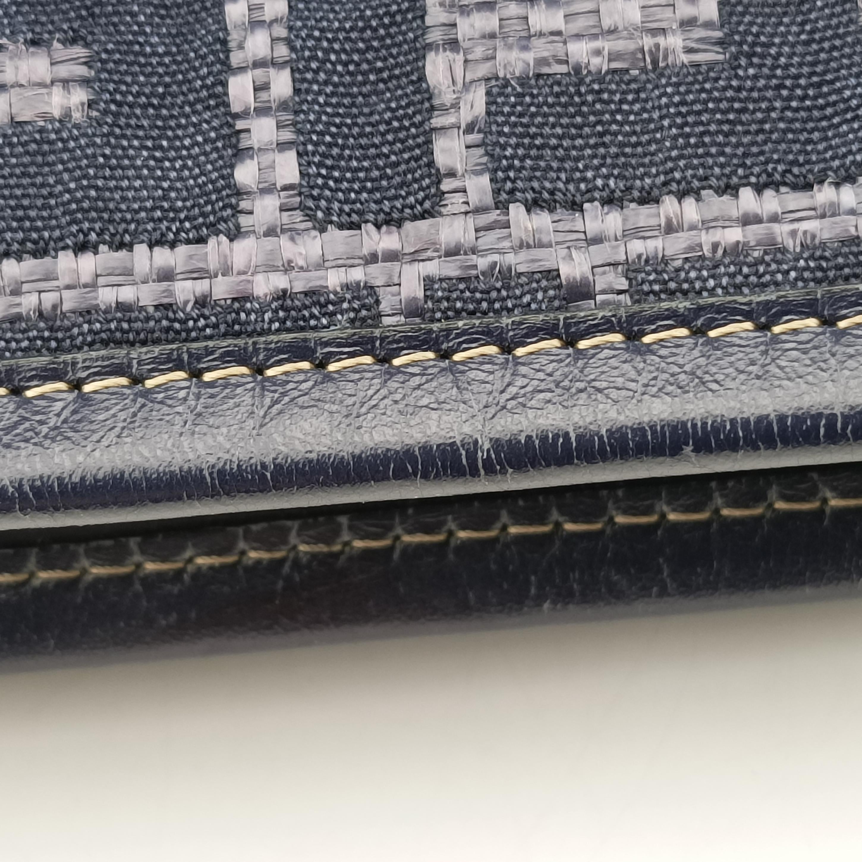 Secondhand Fendi Zucca Print Blue Canvas 8BH186 handbag | stylenewstar