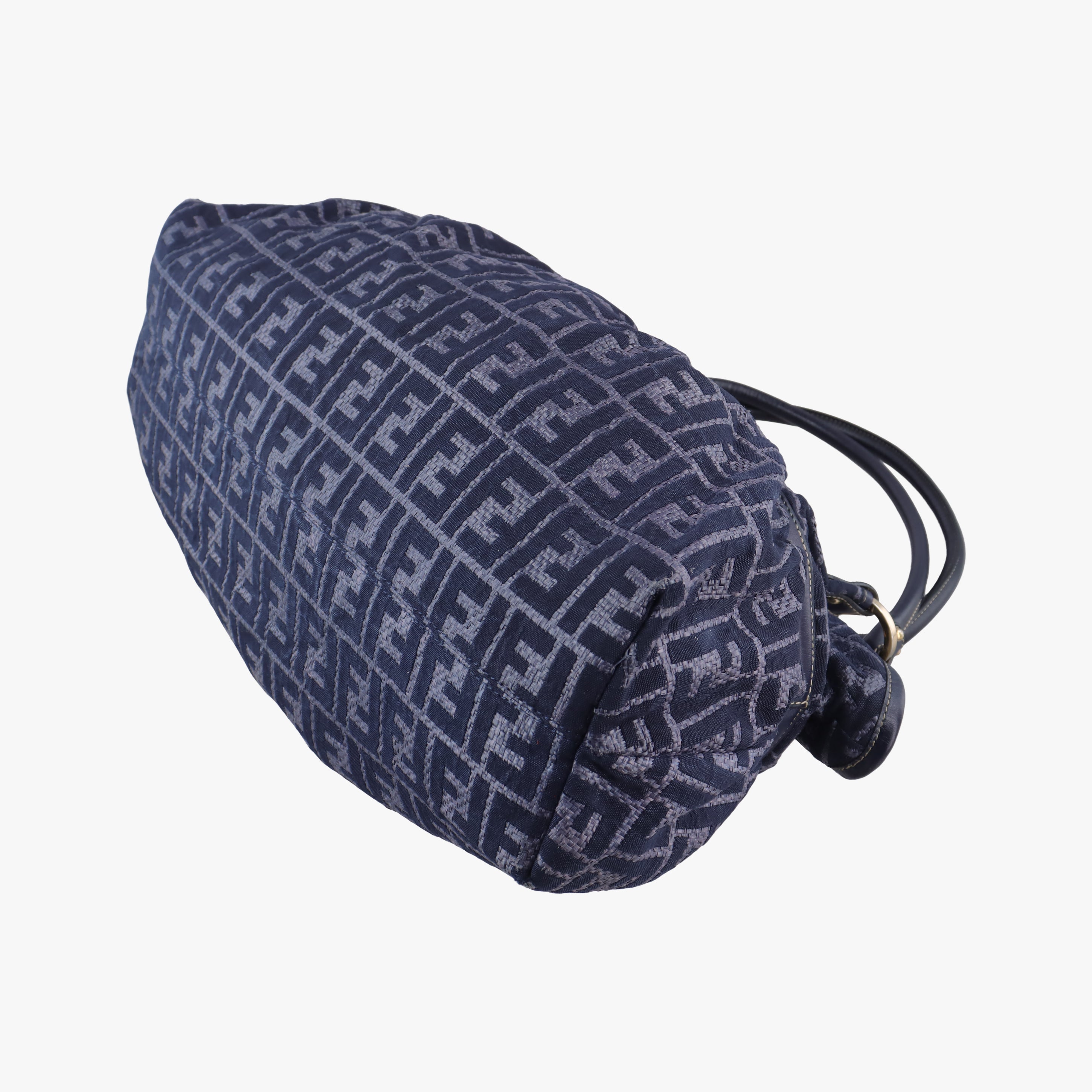 Secondhand Fendi Zucca Print Blue Canvas 8BH186 handbag | stylenewstar