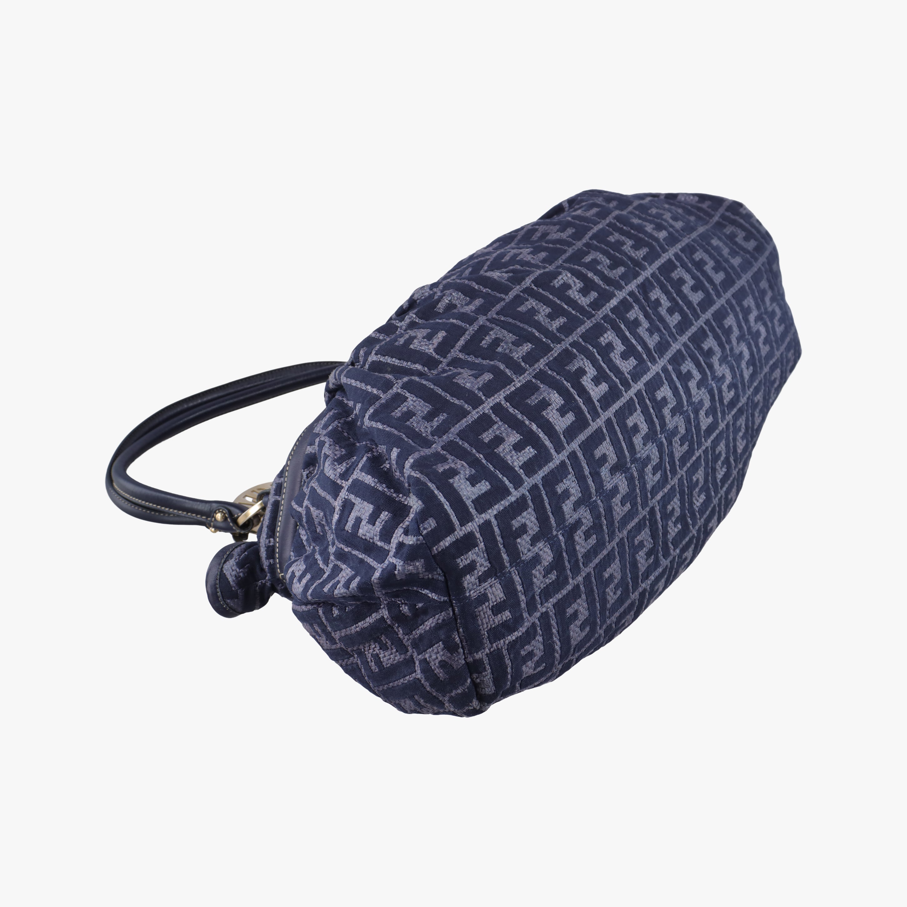 Secondhand Fendi Zucca Print Blue Canvas 8BH186 handbag | stylenewstar