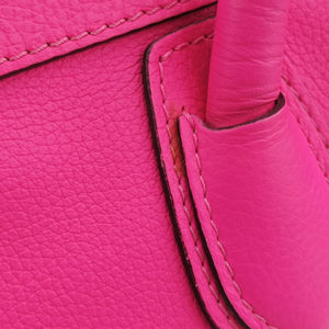 Vintage Celine Luggage Micro shopper Rose leather  handbag | stylenewstar