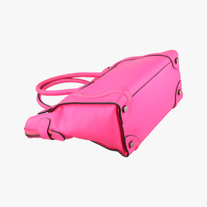 Vintage Celine Luggage Micro shopper Rose leather  handbag | stylenewstar