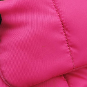 Pre-owned Prada Bomber Chain Rose silk  shoulderbag | stylenewstar