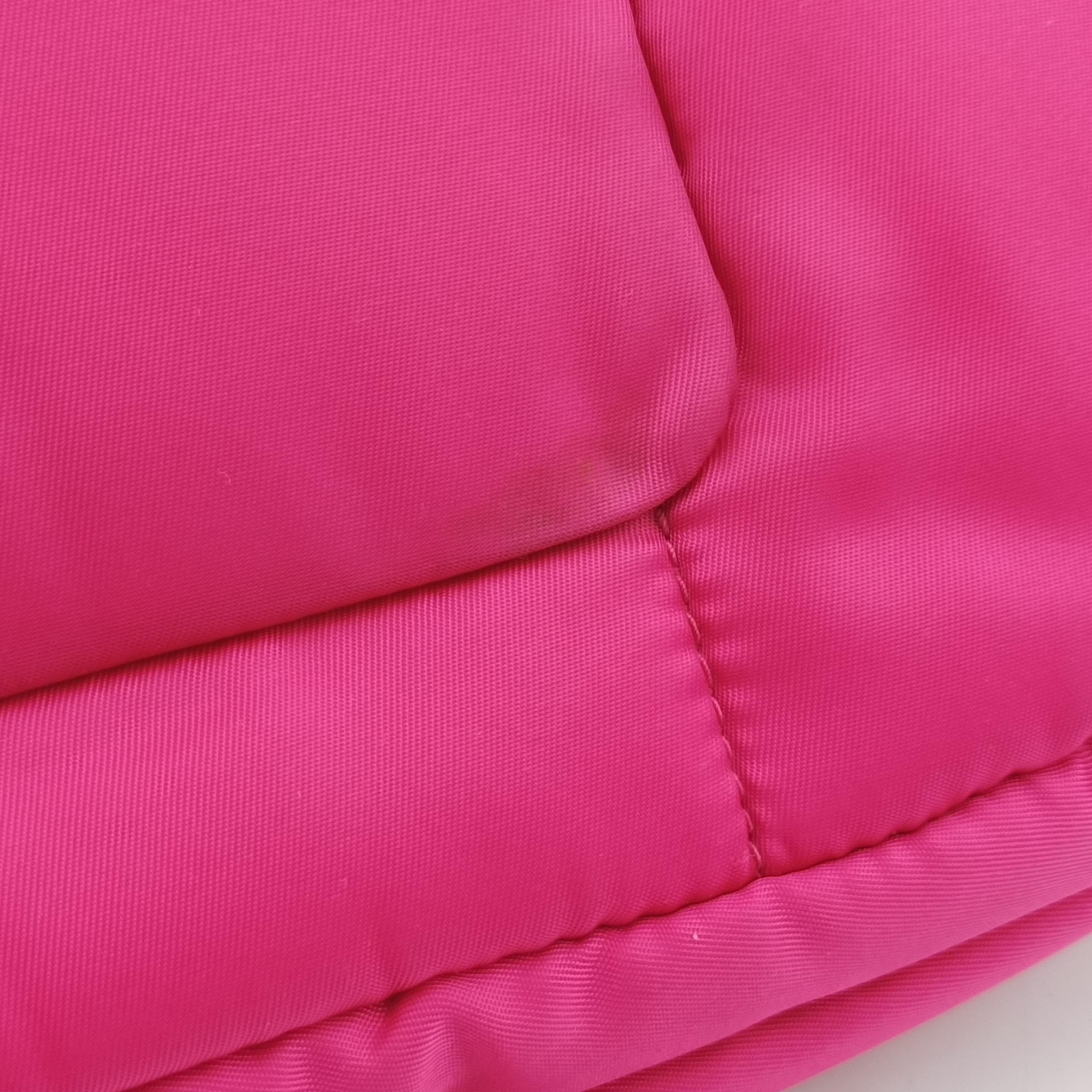 Pre-owned Prada Bomber Chain Rose silk  shoulderbag | stylenewstar