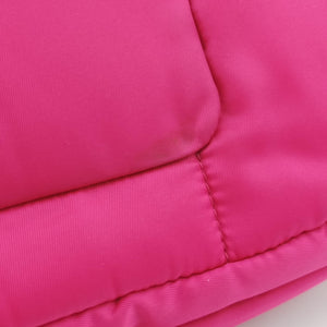 Pre-owned Prada Bomber Chain Rose silk  shoulderbag | stylenewstar