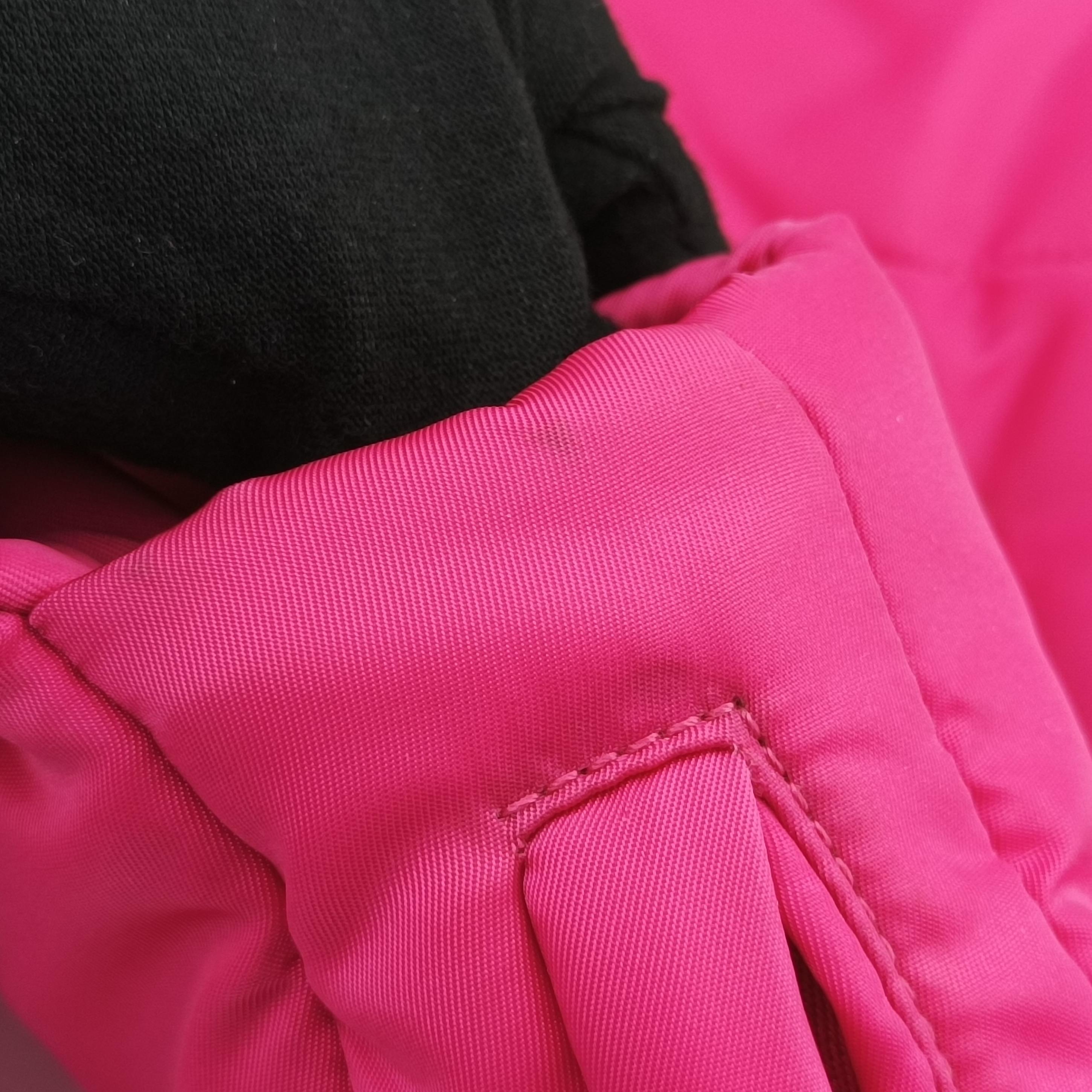 Pre-owned Prada Bomber Chain Rose silk  shoulderbag | stylenewstar