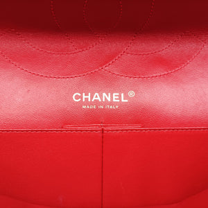 Secondhand Chanel 2.55 double flap Matelasse Red lambskin A37590 shoulderbag | stylenewstar