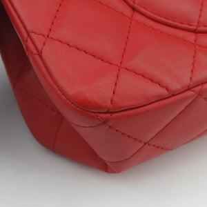 Secondhand Chanel 2.55 double flap Matelasse Red lambskin A37590 shoulderbag | stylenewstar