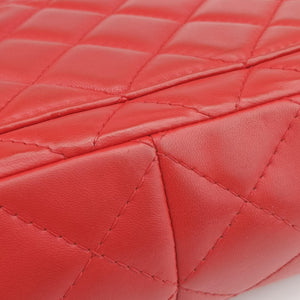 Secondhand Chanel 2.55 double flap Matelasse Red lambskin A37590 shoulderbag | stylenewstar